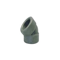 زانو 45 درجه  فولادی A105 دنده استاندارد ASME B16-11 کلاس 3000