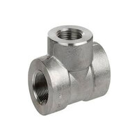 سه راه A182 F304/304L استنلس استیل دنده کلاس 3000