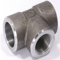سه راه فولادی A105 دنده استاندارد ASME B16-11 کلاس 3000