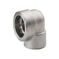 زانو 90درجه A182 F304/304L استنلس استیل ساکت کلاس 3000