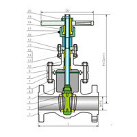 شیر کشویی کربن استیل کلاس 600Lb
