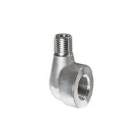 زانو چپقی 90 درجه A182 F316/316L استنلس استیل دنده کلاس 3000