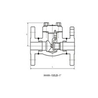 شیر چک ولو فلنج دار swing کلاس 300 (flange check valve)