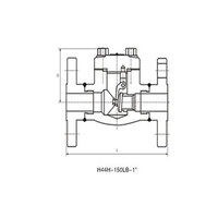 شیر چک ولو فلنج دار swing کلاس 150 (flange check valve)
